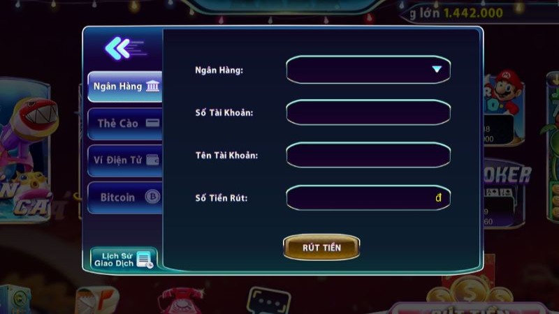 nap tien 789Club 1 Hãy lưu ý đến mức tiền tối thiểu và tối đa mà bạn có thể gửi mỗi lần