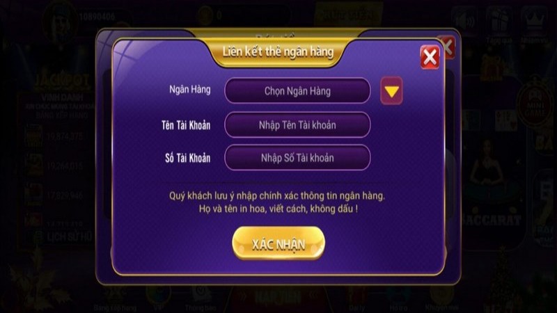 rut tien 789club 3 Bet thủ nhập sai số tiền rút hoặc thông tin tài khoản nhận tiền